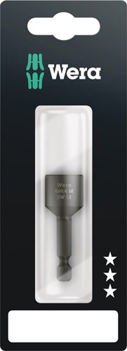 Wera 869 Punta de vaso de 4 m, magnética, 12,0 x 50 mm - 1 pieza(s) - 05073507001