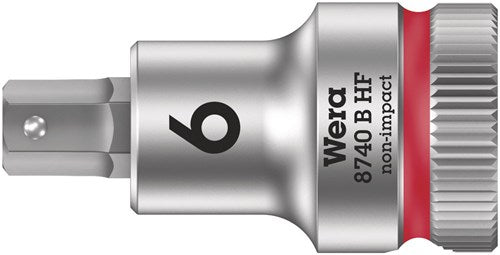 Wera 8740 b hf vaso hexagonal zyklop con punta de 3 8 - accionamiento con función de retención, 6,0 x 35 mm - 1 pieza(s) - 05003035001