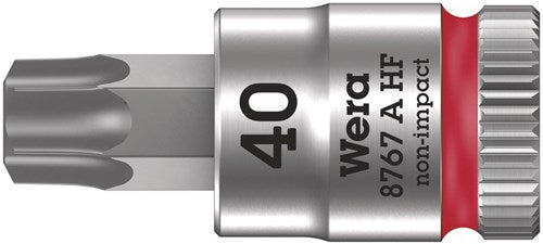 Wera 8767 a combinazione di bussole hf torx® zyklop con 1 4 azionamento con funzione di ritegno, tx 40 x 28 mm - 1 pezzo(i) - 05003371001
