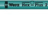 Wera 950 spkl stiftsleutel multicolour, metrisch, blacklaser, hex-plus, 2.0 mm - 1 stuk(s) - 05022602001