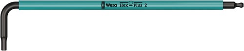 Wera 950 spkl stiftsleutel multicolour, metrisch, blacklaser, hex-plus, 2.0 mm - 1 stuk(s) - 05022602001