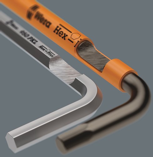 Wera 950 spkl stiftsleutel multicolour, metrisch, blacklaser, hex-plus, 2.5 mm - 1 stuk(s) - 05022604001
