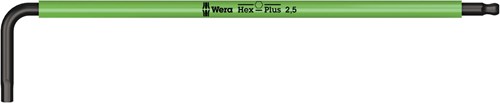 Wera 950 spkl stiftsleutel multicolour, metrisch, blacklaser, hex-plus, 2.5 mm - 1 stuk(s) - 05022604001