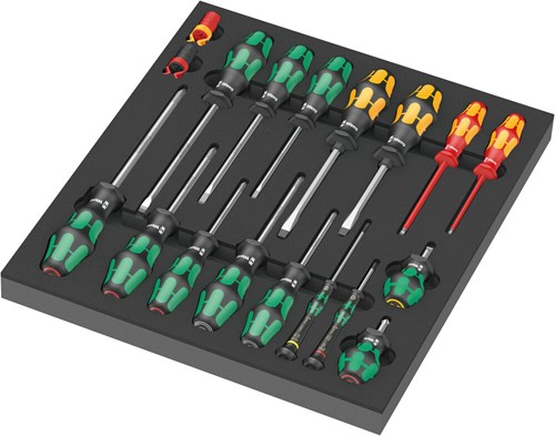 Inserto in schiuma Wera 9710 con cacciavite