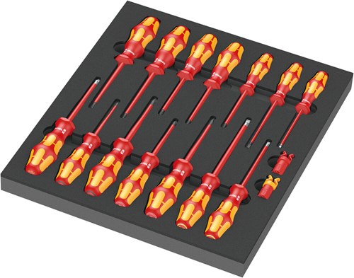 Inserto schiumaggio Wera 9711 con cacciaviti VDE