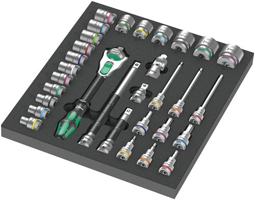 WERA 9722 Inserto de espuma con 8000 C Zyclop RA