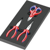 Wera 9781 schuimrubberen inzetstuk met knipex tangen set 2, 3-delig - 05150181001