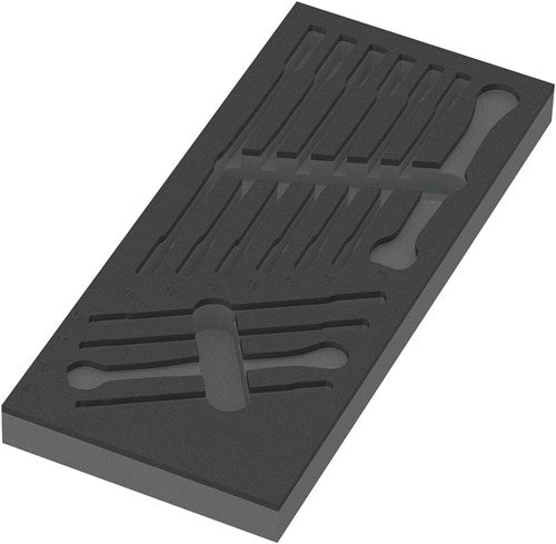 Wera 9830 inserto de espuma para 6000 joker set 1, sin herramientas, 172 x 30 x 392 mm - 05137330001