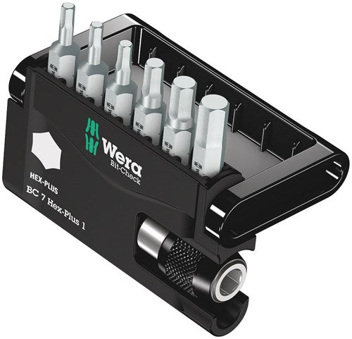 Wera bit-check 7 hex-plus 1, 7 -delig - 1 stuk(s) - 05056168001