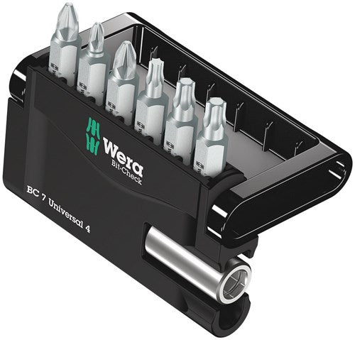 Gamma di bit Wera, bit-check 7 universal 4 | ph pz tx | 7 pezzi | 1 pezzo - 05135810001