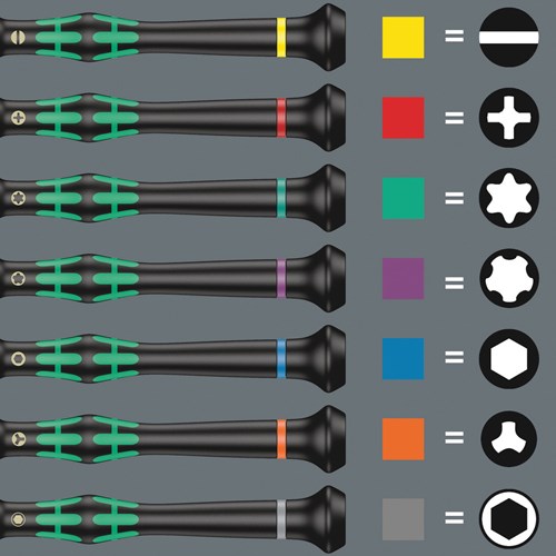 Wera kraftform micro electronics elektronica-schroevendraaierset 25-delig - 05134000001