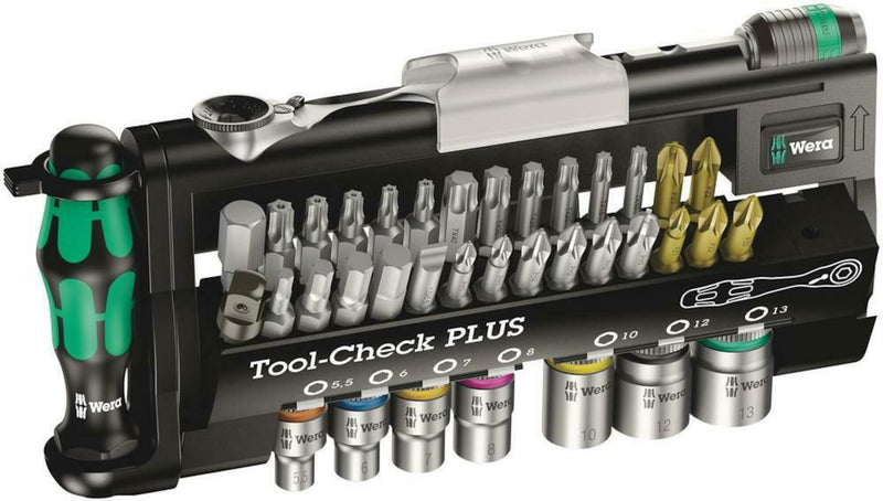Wera bit- dopsleutelset | 39-delig | sleuf ph pzd t ratel 7 doppen | 1 stuk - 05056490001 - 05056490001