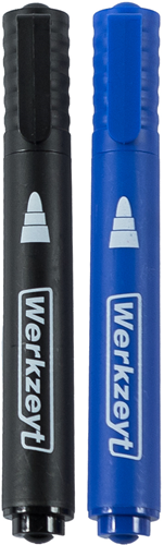 Pennarello indelebile Werkzeyt 3,3 mm nero+blu - zyt24510