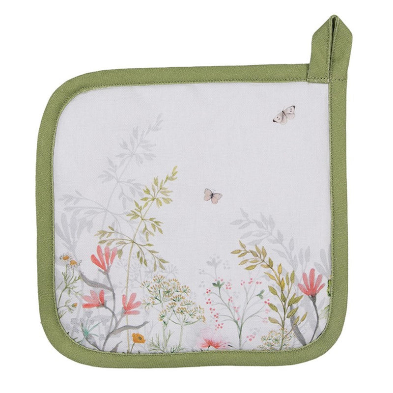 Clayre eef agarradera flores 20x20cm
