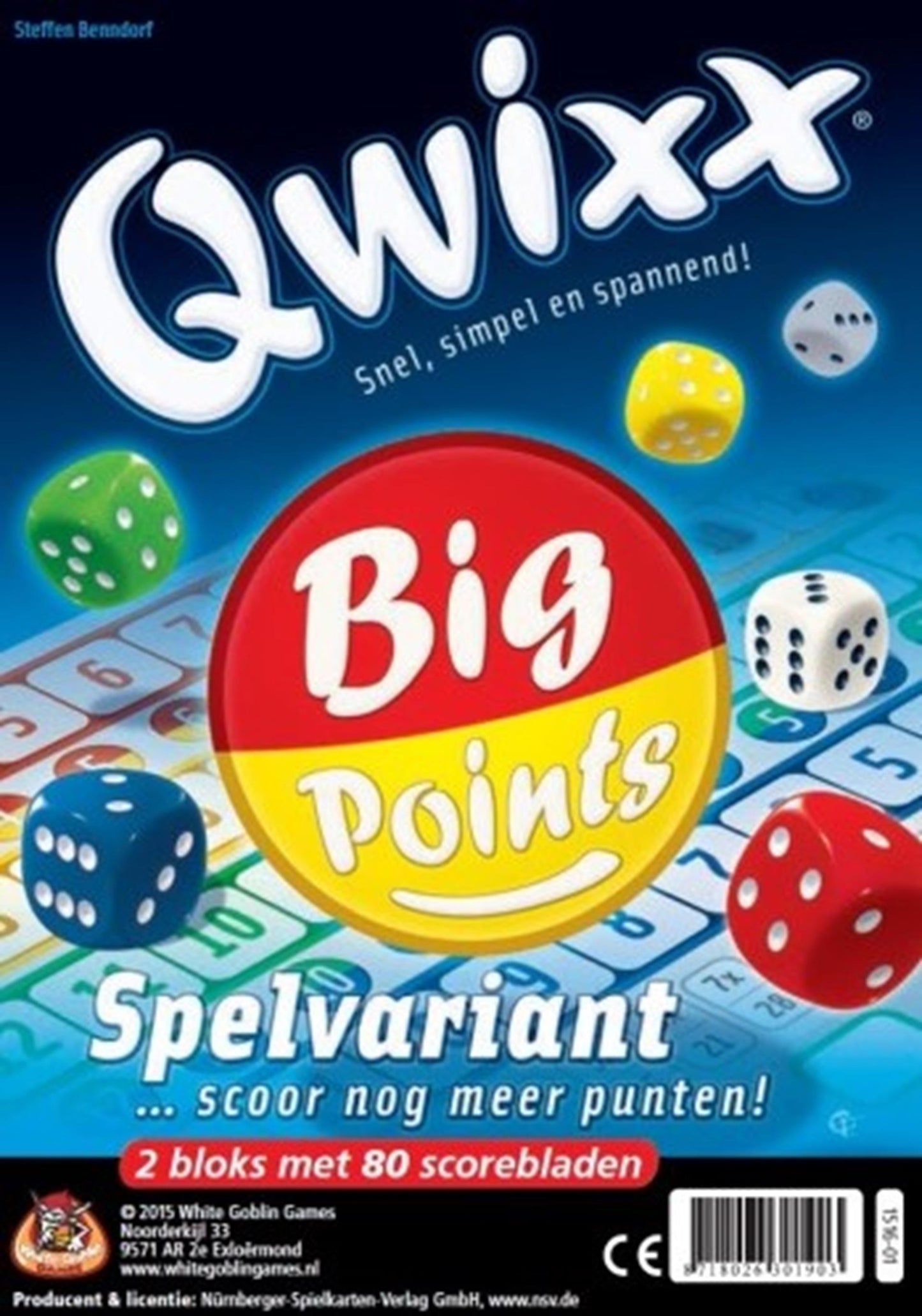 Puntos de expansión de White Goblin Games QWIXX