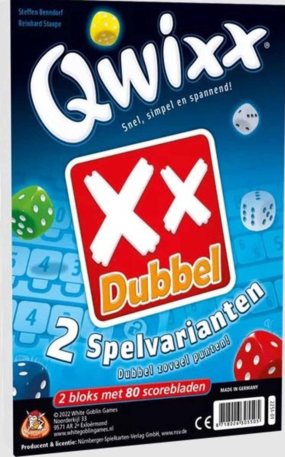Giochi White Goblin Qwixx Double Dice Game