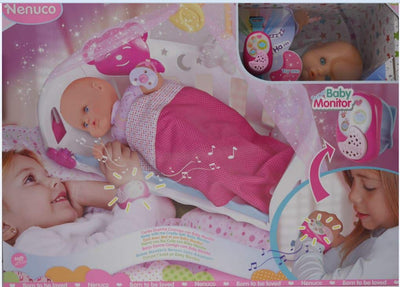 Nenuco Sleep With Me Nenuco con Baby Monitor, Baby Doll Bed