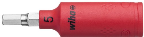 Wiha 246246 inserto de llave de vaso aislado 1 4 vaso hexagonal 5,0 mm x 65 mm - 43111