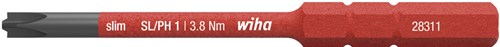 Wiha 2831131 bit slimbit elettrico plusmin phillips sl ph1 x 75 mm - 34587
