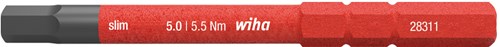 Wiha 283118050 bit slimbit electric zeskant 5.0 mm x 75 mm - 37226