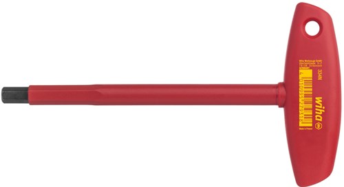 Wiha 334n050150 Llave acodada con mango en cruz hexagonal eléctrico 5,0 mm x 182 mm - 27929