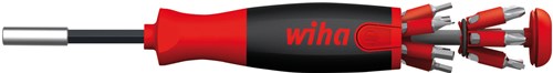 Wiha 38606 | schroevendraaier met bitmagazijn | liftup 25 | magnetisch | 12 bits - 38606