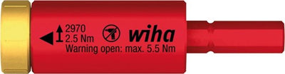 Wiha 41343 moment easytorque adapter electric for slimbits and slimvario® holder in blister 2.5 nm - 41343