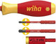 Wiha 41477 | set di coppia adattatore easytorque elettrico | con supporto slimvario® e slimbits sl pz | 4 pezzi - 41477
