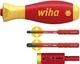 Wiha 41478 | set di coppia adattatore easytorque elettrico | con supporto slimvario® e slimbits sl pz | 4 pezzi - 41478