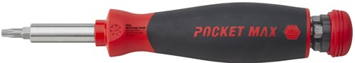 Wiha 45292 | pocketmax® magnetic | schroevendraaier met bitmagazijn | 8 bits | 1 4 - 45292