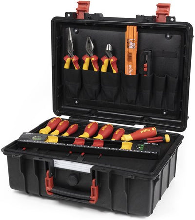 Wiha 9300-70403 caja de herramientas juego básico l eléctrico | 18 piezas - 45530