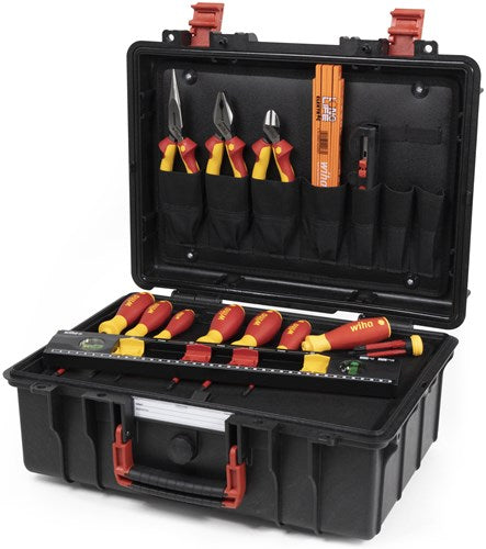 Wiha 9300-70403 cassetta degli attrezzi set base l elettrica | 18 pezzi - 45530