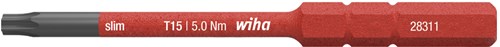 Cuchilla reversible Wiha | torx t 15 x 75 mm | aislado vde | 1 pieza - 35508 35508