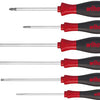 Wiha schroevendraaierset 302hk6so | 6-delig sleuf ph | meercomponentengrepen | ronde kling | 1 stuk - 07152 - 07152