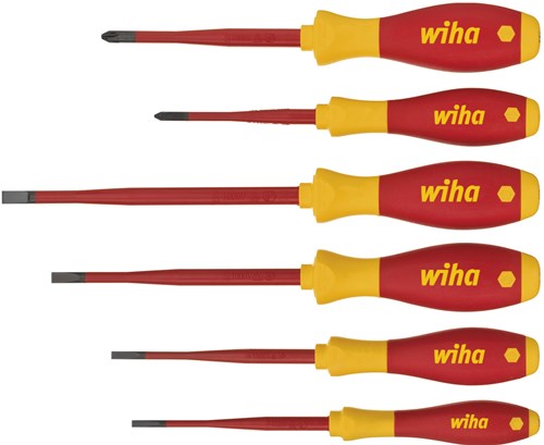 Wiha softfinish slimfix sleuf ph schroevendraaierset vde 3201k6 | 6-delig | - 35389