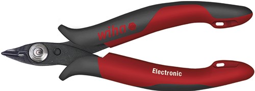Wiha side cutter electronic, narrow, pointed head and wire clamp spring without bevel | 126mm 5 - 26813 - 26813