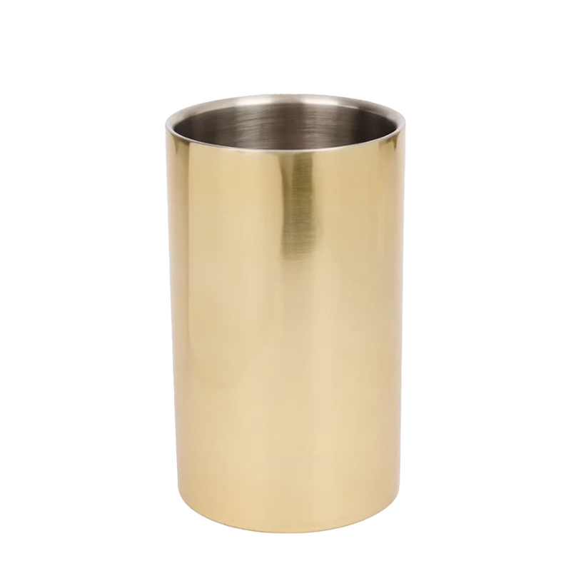 Imp wine cooler doppia parete in acciaio inox oro ø12x20cm