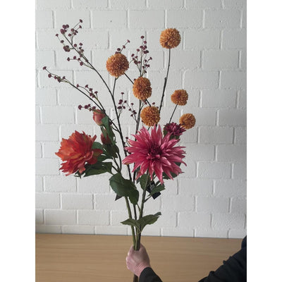 Collezione Roberts fiore artificiale peonia spray 64 cm arancione