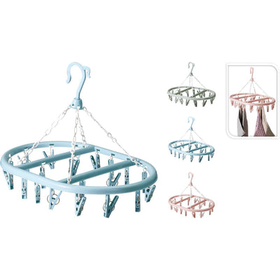 Washing hanger 20 pegs 3 assortment | 3 pezzi