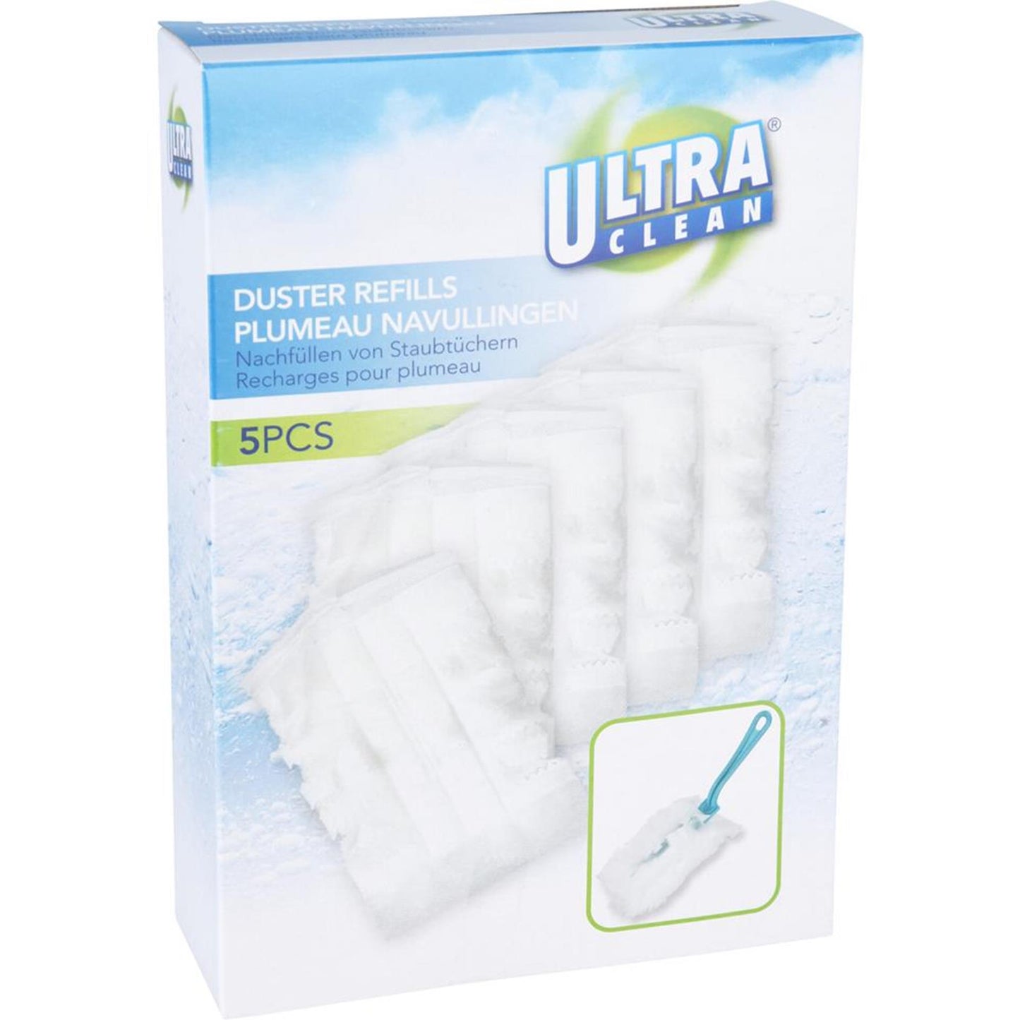Juego de recambio de plumero ultra limpio de 5 piezas.