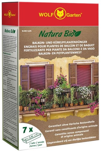 Wolf Garten Natura Bio concime per piante da balcone e vaso n-bk 0,85 - 3856505