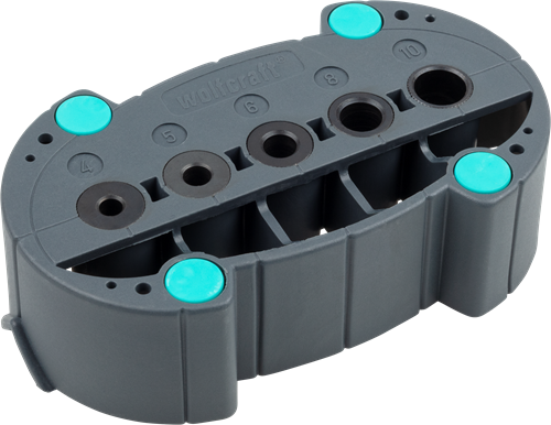 Wolfcraft - boormal - boorhulp voor recht boren - boorhulpstuk - boren op rond materiaal of hoeken - 4685000
