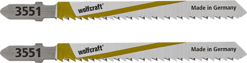 Hoja de sierra de calar Wolfcraft | hcs | largo=100mm | t-schaft | 2 piezas - 3551000