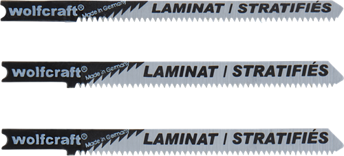 Lame per seghetto alternativo Wolfcraft | albero a T | hcs | impostato per b d | 3 pezzi - 2674000