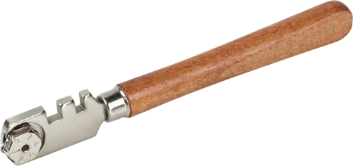 Wolfcraft glassnijder | profi | met houten handvat | 1 stuk - 4109000
