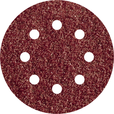 Discos de lijado adhesivos Wolfcraft | corindón | k80 | perforado | ø125mm | 5 piezas - 2070000