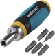 Wolfcraft - mini multi bit schroevendraaier met ratelfunctie - 1237000