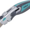 Coltello professionale doppia sicurezza Wolfcraft | con lama trapezoidale | 1 pezzo - 4106000