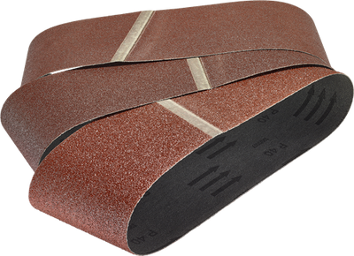 Nastri abrasivi Wolfcraft | k40, 80, 120 | 76x457mm | 5 pezzi - 8415000