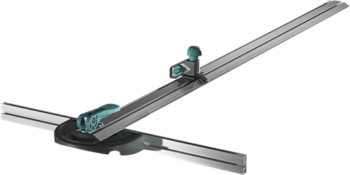 Wolfcraft - gipssnijder - t-rail met parallelsnijder voor gips - 4008000